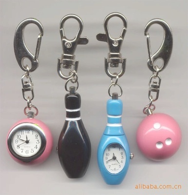 【供應鐘表 廠家直銷 優質產品 保齡球形匙扣表】價格,廠家,圖片,其他鐘表,深圳市新鴻利鐘表-