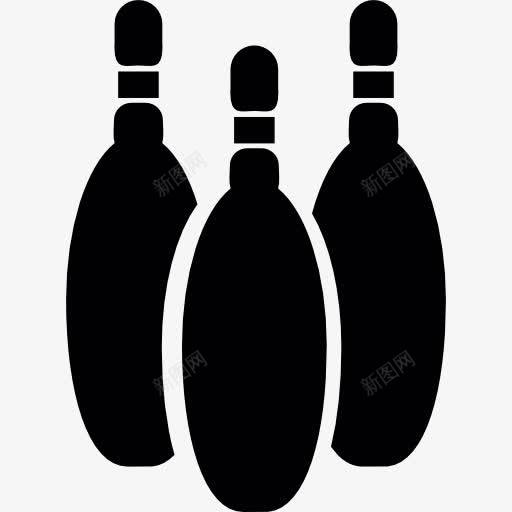 保齡球錐輪廓圖標 創意素材 保齡球素材