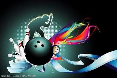 保齡球背景圖片
