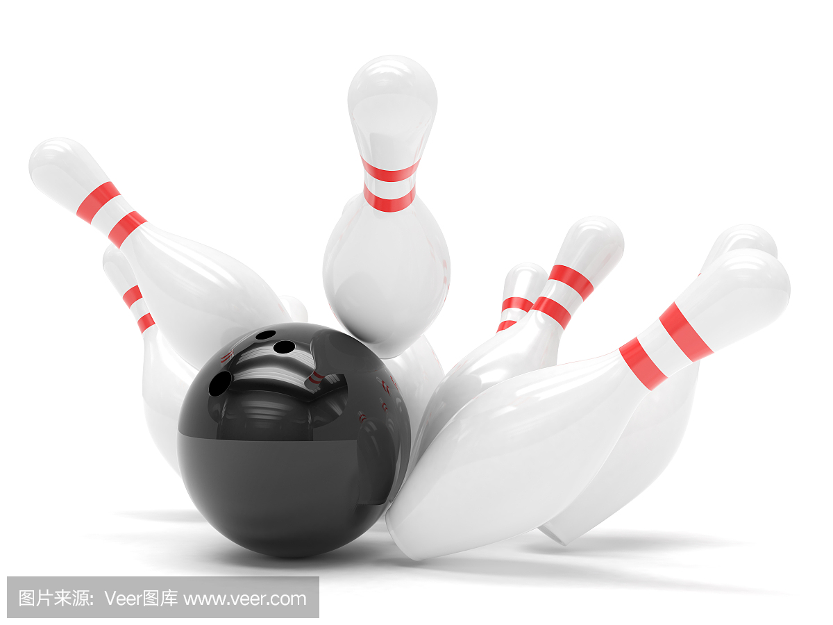 保齡球和撞柱游戲分開