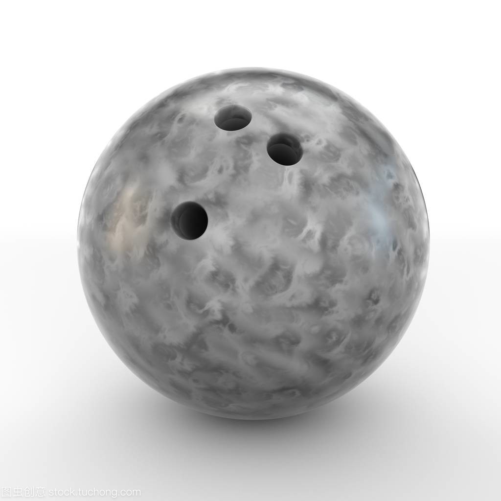 灰色的保齡球球